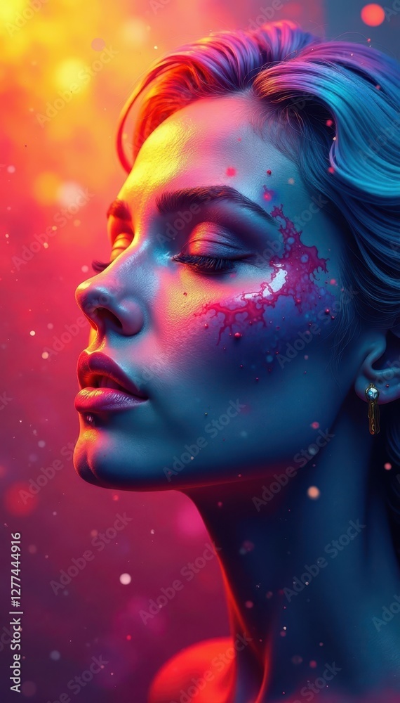 Overlapping, fragmented shapes, revealing underlying color fields, background, abstract Overlapping, fragmented shapes, revealing underlying color fields, background, abstract