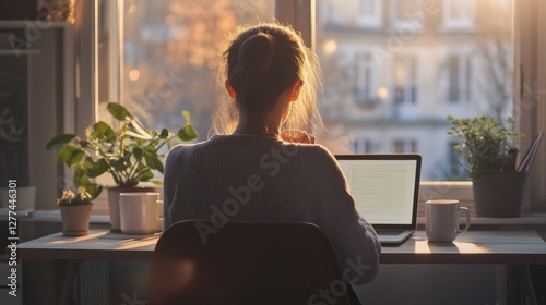 Chronic back pain from prolonged sitting. Featuring visible discomfort and strain