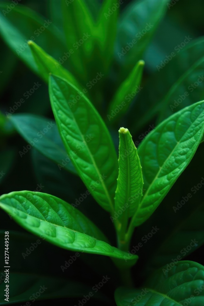Dense emerald leaves, rich shadows, close-up detail , detail, emerald Dense emerald leaves, rich shadows, close-up detail , detail, emerald