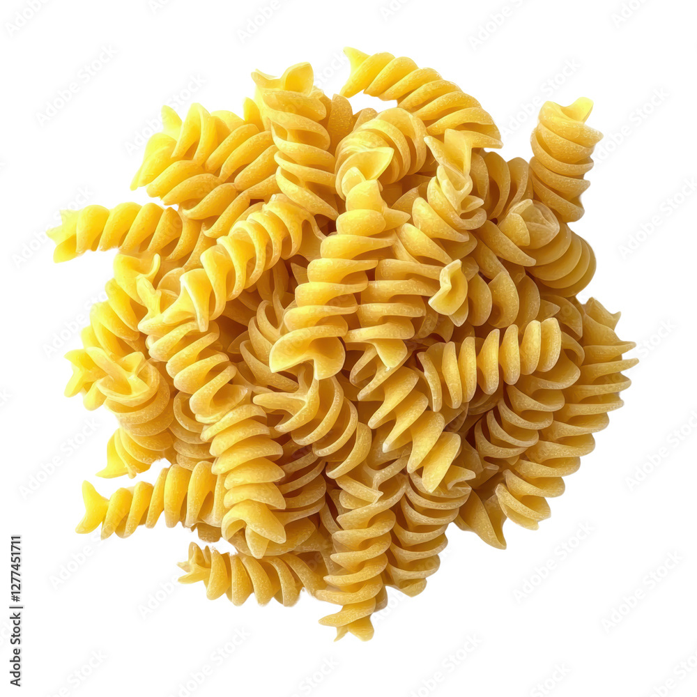 A Vibrant and Delicious Display of Raw Fusilli Pasta Twists Perfect for Culinary Themes, Cooking Recipes, and Italian Cuisine Backgrounds in Food Photography A Vibrant and Delicious Display of Raw Fusilli Pasta Twists Perfect for Culinary Themes, Cooking Recipes, and Italian Cuisine Backgrounds in Food Photography