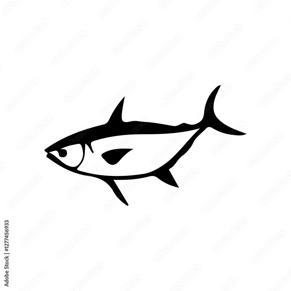 Fototapeta premium Silhouette of tuna