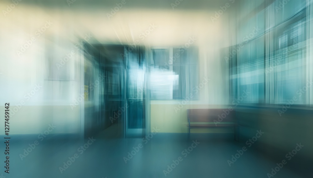Abstract Blurred Image Of A Waiting Room Interior Abstract Blurred Image Of A Waiting Room Interior