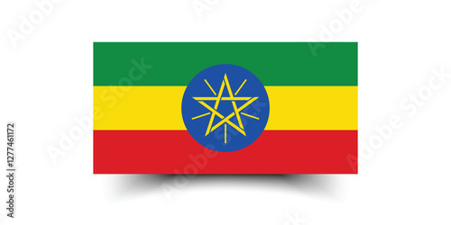 Free Download Flag of Ethiopia. Ethiopia flag official size and color standards vector illustration - GFXLoad