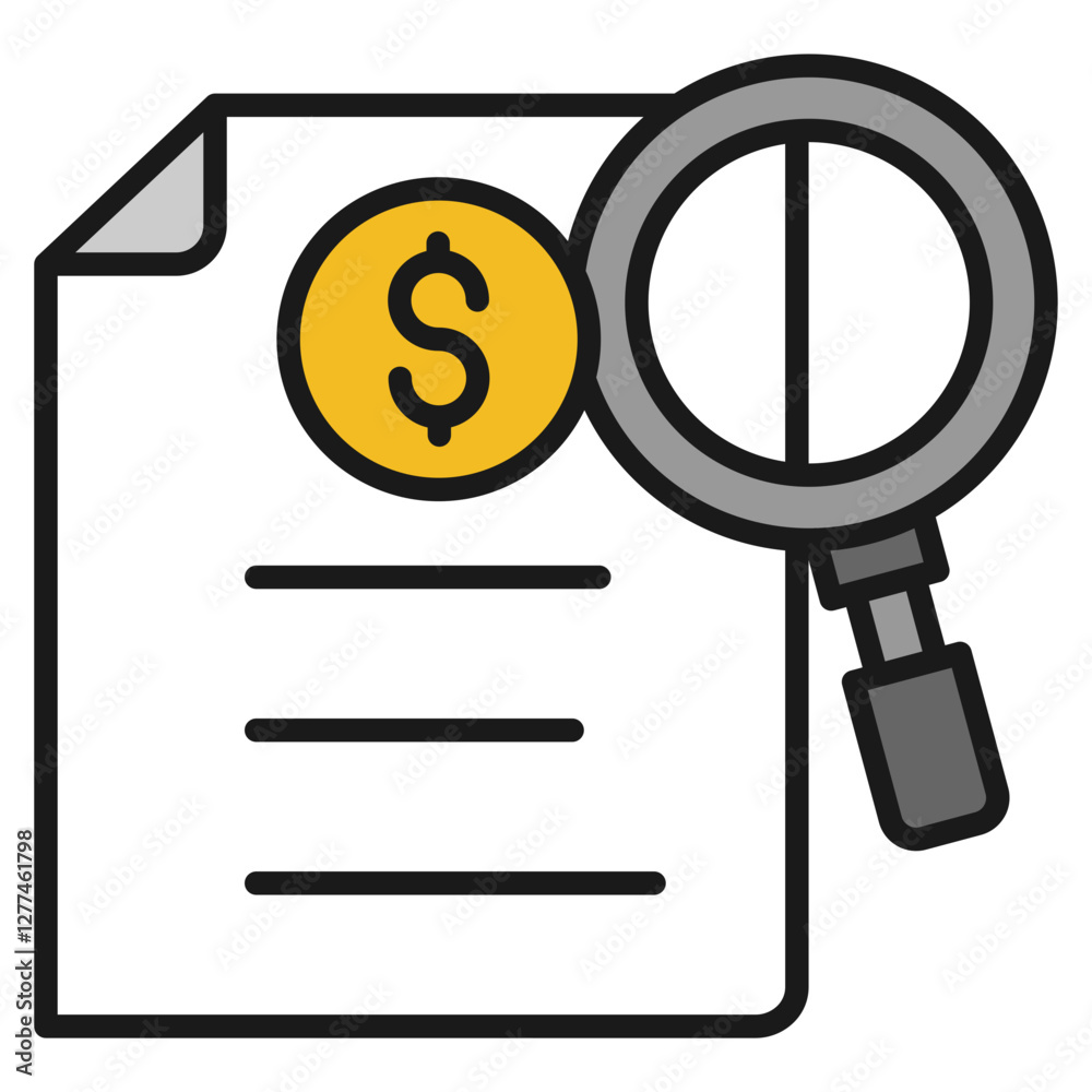 Financial Supervision Icon For Design Elements