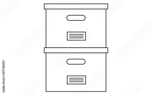 Archive box set vector image, archive icon, png archive image, Archive - Free interface icons