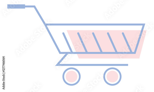 shopping cart vector illustration.