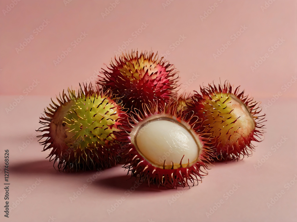 Minimalist photo of rambutans, perfect for commercial use. Minimalist photo of rambutans, perfect for commercial use.
