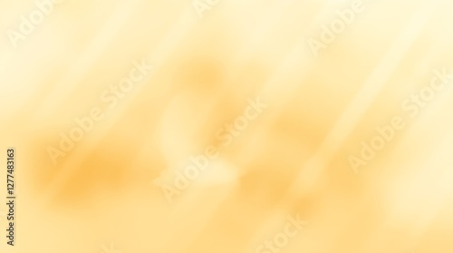 Delicate watercolor painting with volumetric lighting and a clean gold textured background. The illustration shows light beams cutting through fog, creating translucent washes, with fluid brushstrokes
