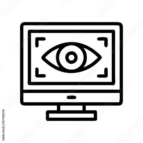 AI computer vision icon