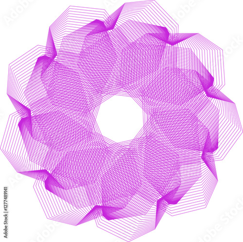 Gear watermark. Vector element for diploma, certificate, currency, voucher or money design. EPS 10 version.