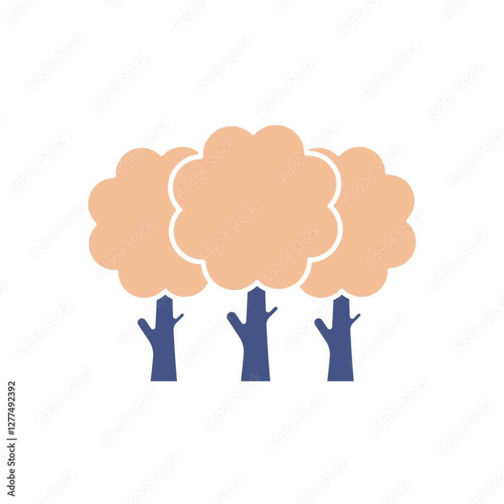 trees icons symbol vector elements for infographic web trees icons symbol vector elements for infographic web