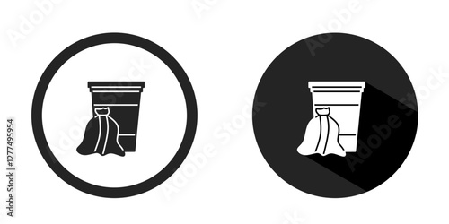 Trash logo. Trash icon vector design black color. Stock vector.