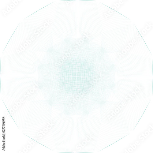 Gear watermark. Vector element for diploma, certificate, currency, voucher or money design. EPS 10 version.
