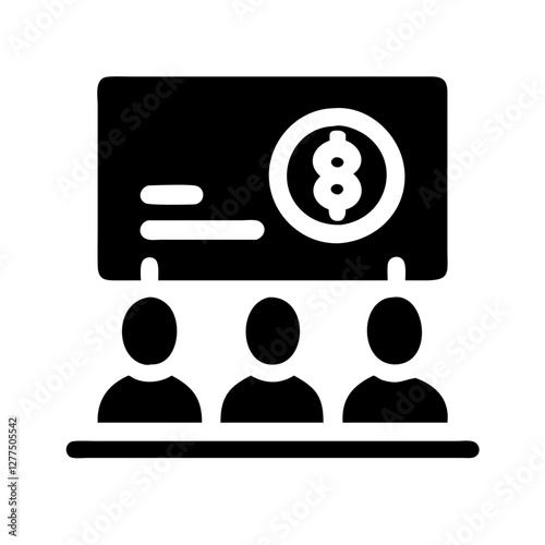 financial inclusion payments growth pictogram 
