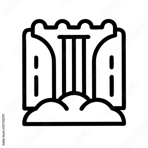 Tourist attractions in each country pictogram 