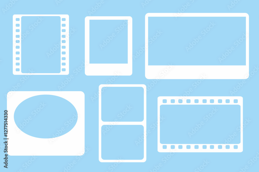 Blank Photo Frames A collection of blank photo frames in various shapes and sizes, ready to be filled with cherished memories. Blank Photo Frames A collection of blank photo frames in various shapes and sizes, ready to be filled with cherished memories.