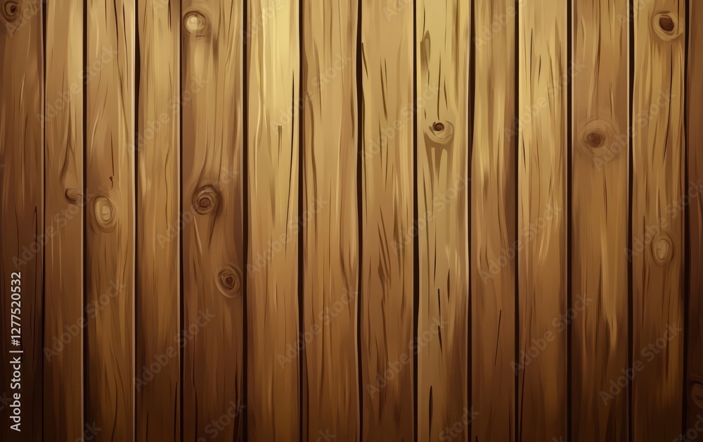 Obraz premium A wooden background with a natural wood texture, perfect for creating an elegant and rustic design. The image showcases the grain of dark brown pine planks, giving it a warm and inviting feel.