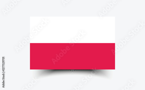 Free Download Flag of Poland. Poland flag official size and color standards vector illustration - GFXLoad