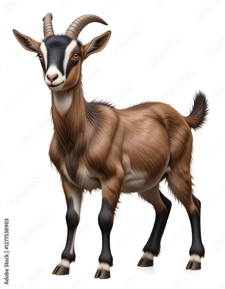 Obraz premium Playful Climber: Dwarf Goat