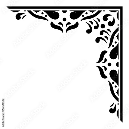 Wallpaper Mural Vintage ornamental corner and frame design. Torontodigital.ca
