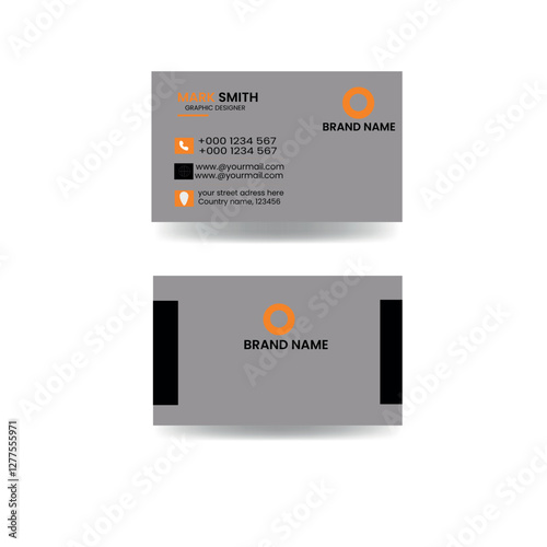 business card design template, clean professional business card template, visiting card, business card template