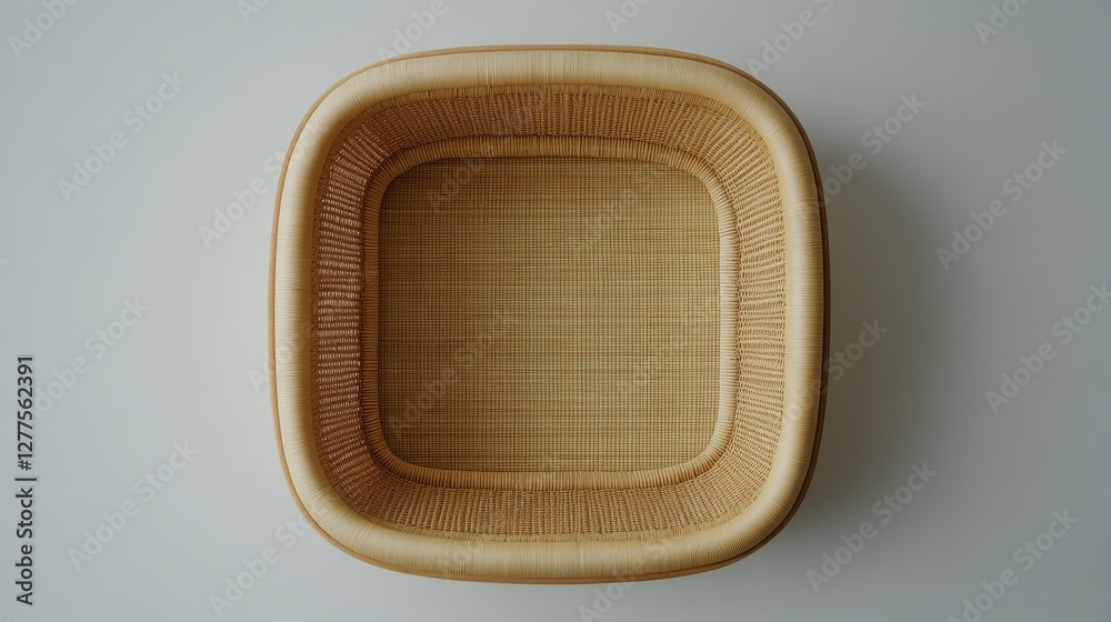 Wicker Frame with Soft Edges and Neutral Brown Background for Space Wicker Frame with Soft Edges and Neutral Brown Background for Space