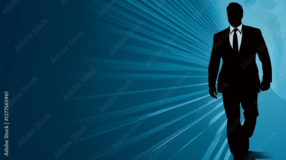 silhouette of a businessman silhouette of a businessman