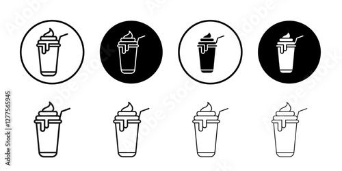 Frappe icon line art vector