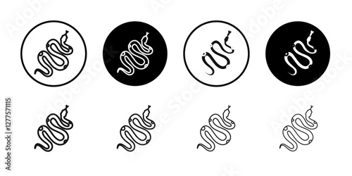 Snake icon line art vector