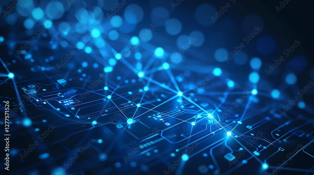Abstract blue glowing geometric lines on a dark blue background. Futuristic, modern design perfect for covers, posters, banners, and websites. Abstract blue glowing geometric lines on a dark blue background. Futuristic, modern design perfect for covers, posters, banners, and websites.