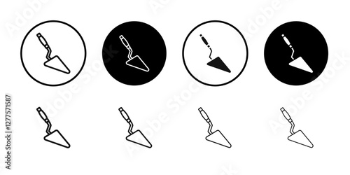 Trowel icon line art vector