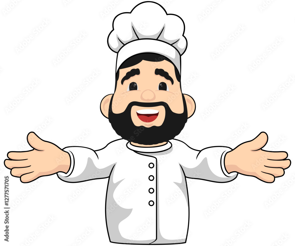 Modern Chef Illustration for Culinary Projects Modern Chef Illustration for Culinary Projects