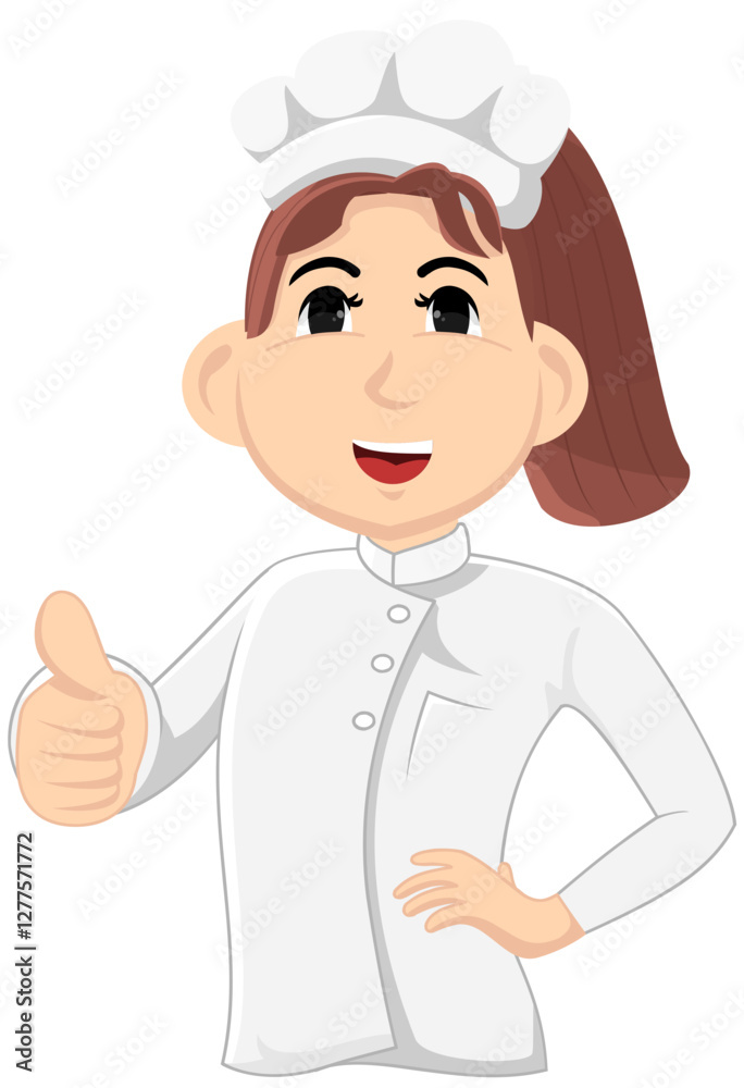 Modern Chef Illustration for Culinary Projects Modern Chef Illustration for Culinary Projects