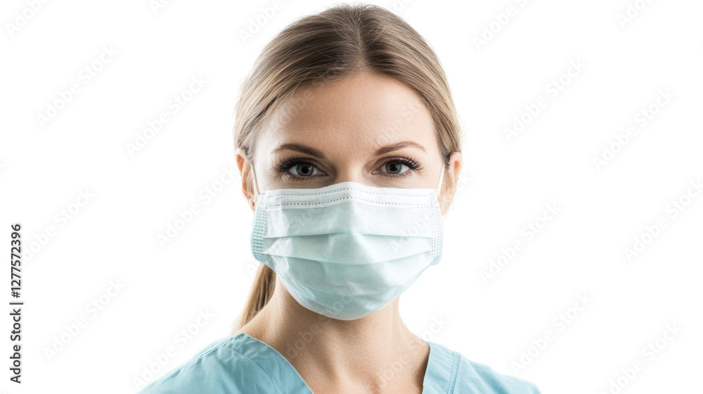 A confident healthcare professional wearing a face mask, symbolizing dedication and safety in medical environments. Ready to serve with compassion. A confident healthcare professional wearing a face mask, symbolizing dedication and safety in medical environments. Ready to serve with compassion.