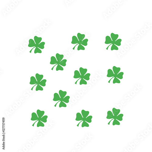 st patrick's day leaf background