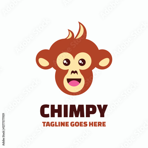 Chimpy Simple Mascot Logo