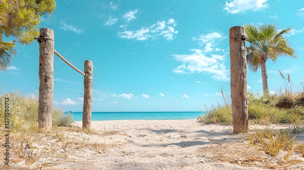 A photograph of an outdoor beach fitness station with pull up bars and workout ropes on a sandy surface providing a scenic and natural setting for a versatile workout experience A photograph of an outdoor beach fitness station with pull up bars and workout ropes on a sandy surface providing a scenic and natural setting for a versatile workout experience