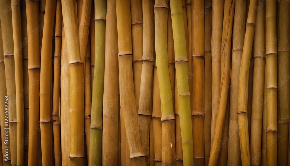 Naklejka premium Wicker bamboo background. Bamboo texture,japan, material, rug, craft, mat, basket, decoration, nature, pattern, rattan, wicker, yellow, asia, background, brown, bonding, 96