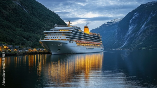 cruise ship in the harbor