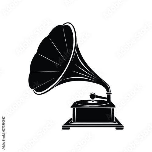 gramophone isolated on white background