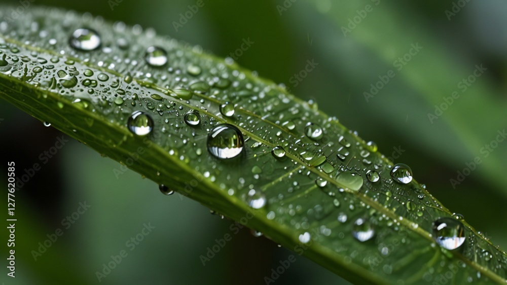 rain water drop on green leaf closeup natural background
rain water drop on green leaf closeup natural background