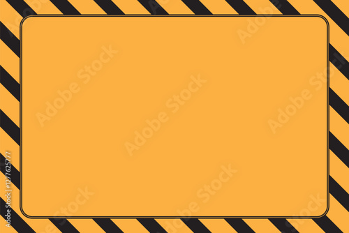 Warning Strips vector illustration, Warning striped and Frame background, Black and yellow stripes. Abstract concept graphic element. Construction sign. Art design line of crime places. EPS10