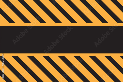 Warning Strips vector illustration, Warning striped and Frame background, Black and yellow stripes. Abstract concept graphic element. Construction sign. Art design line of crime places. EPS10