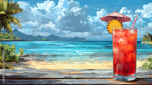 Tropical Beach Drink