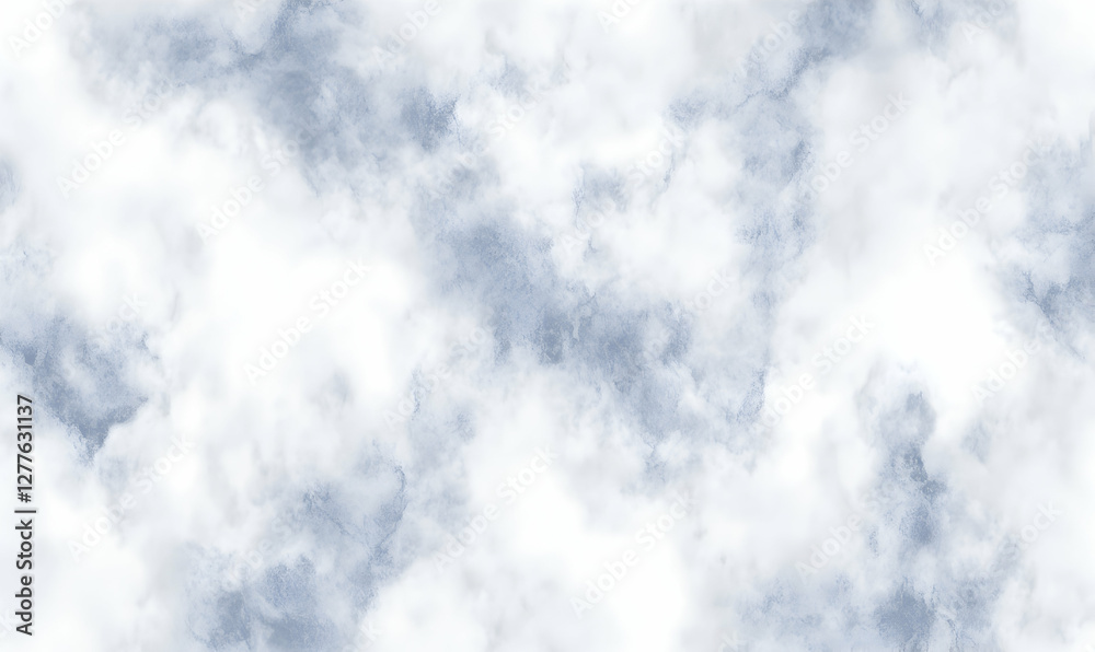 Fototapeta premium Elegant seamless marble texture in soft blue and white tones, perfect for backgrounds and design projects. Ideal for adding a touch of sophistication.