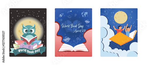 World Book Day.Read books to increase insight and knowledge.