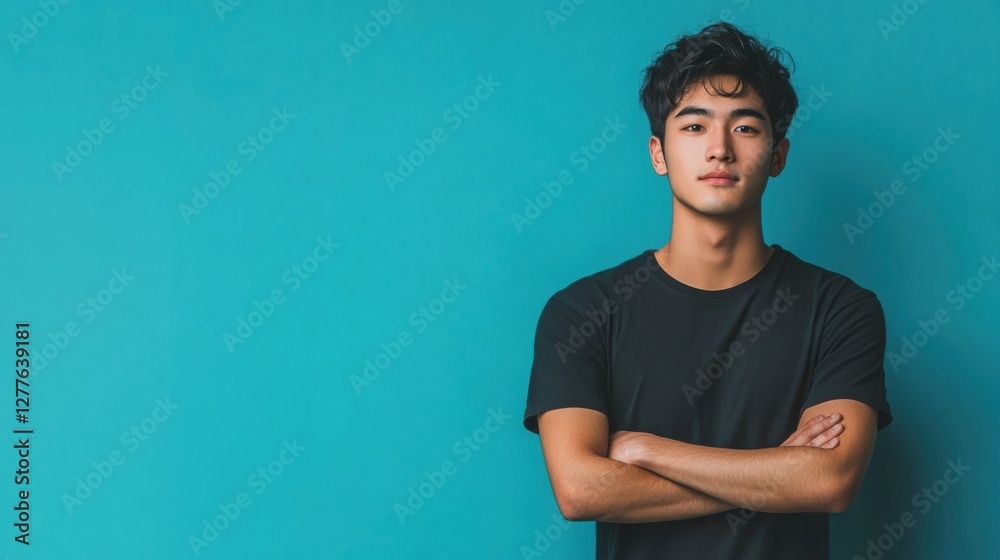 Obraz premium confident young asian man portrait