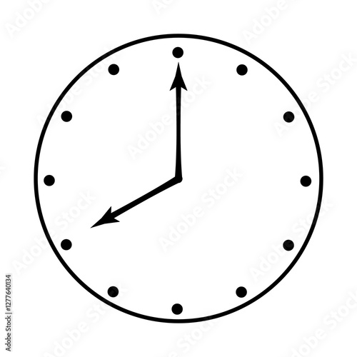 clock isolated on white