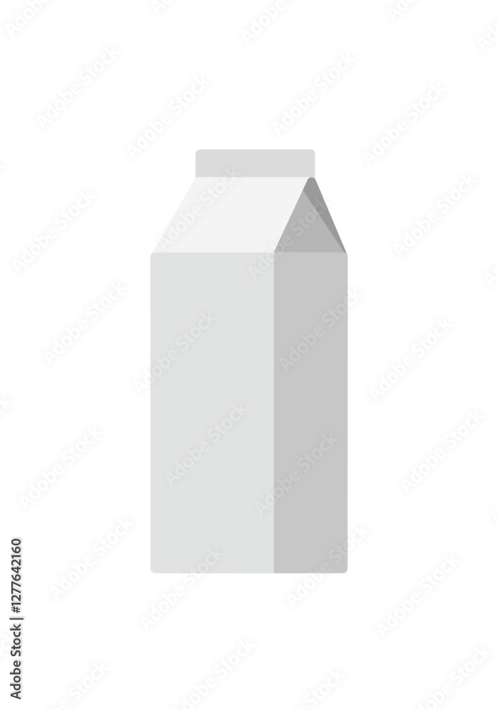 Vector milk carton. Illustration in flat design style..Design for business Vector milk carton. Illustration in flat design style..Design for business