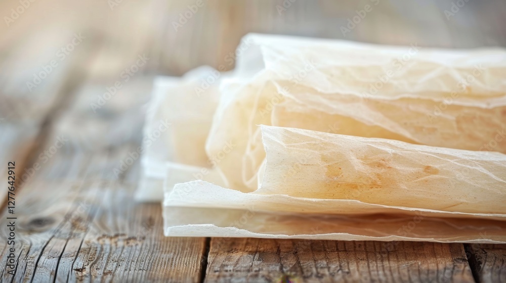 Parchment Paper: Translucent, textured paper widely used for writing, crafting, and non-stick baking, providing a smooth and reliable surface.
Parchment Paper: Translucent, textured paper widely used for writing, crafting, and non-stick baking, providing a smooth and reliable surface.
